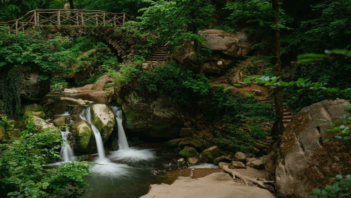 Schiessentümpel Cascade, Waldbillig, Luxembourg.