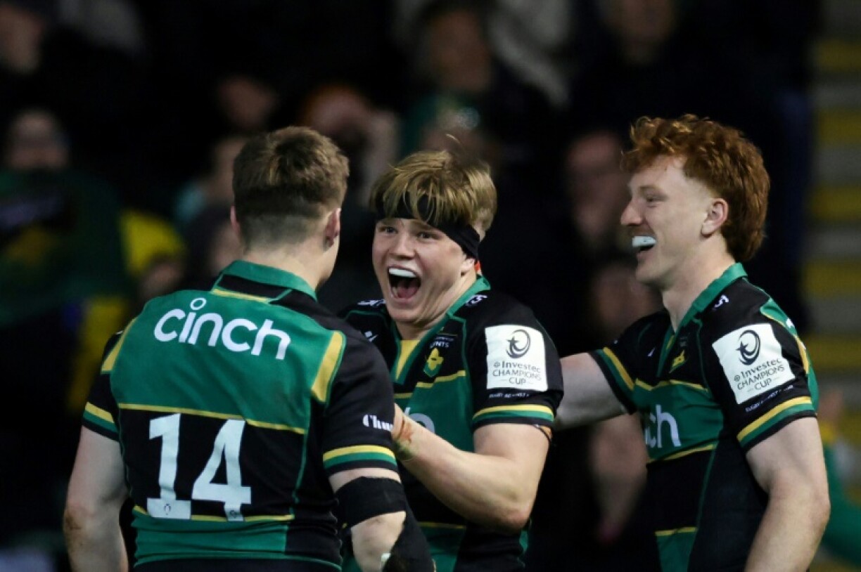 Henry Pollock (C) has been included in the British and Irish Lions squad having made his Test debut in March