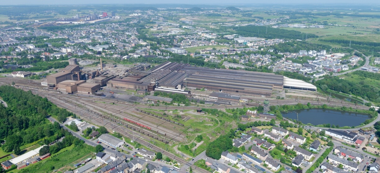 Aerial view of the site
