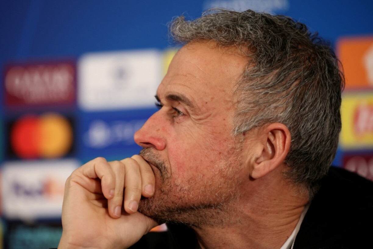 L'entraîneur du PSG Luis Enrique lors de la conférence de presse de veille de match à Monaco, le 16 février 2026 avant le barrage aller de Ligue des champions en Principauté