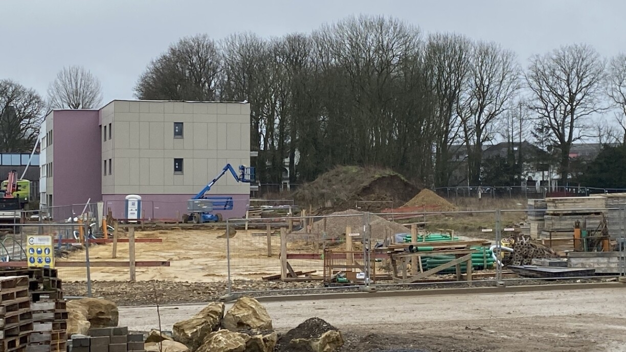 Bauaarbechten vun der éischter Phas vum Projet Elmen.