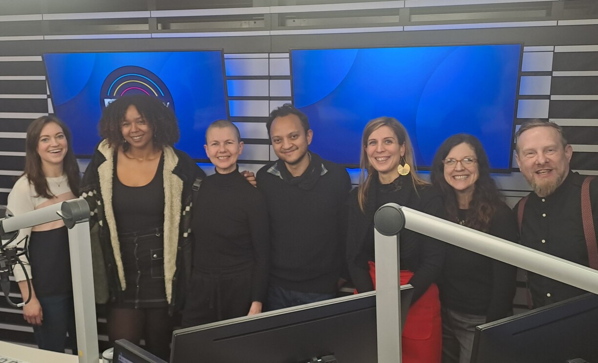 Melissa with her guests