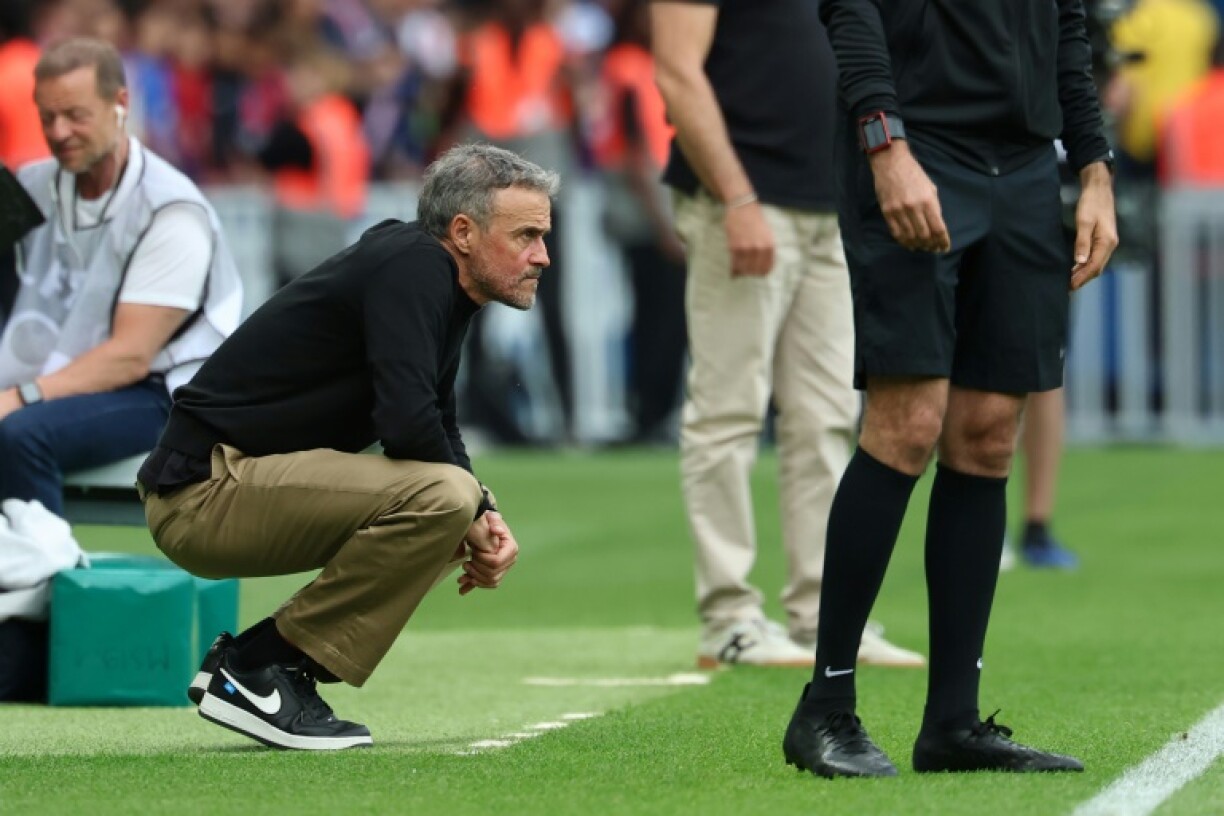 L'entraîneur du Paris Saint-Germain Luis Enrique au Parc des Princes le 2 mai 2026 à Paris