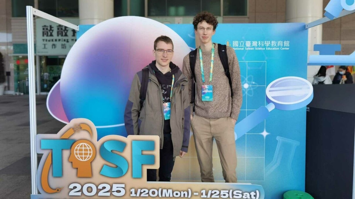 (v.l.n.r) De Moritz Rohner an de Maxime Buck