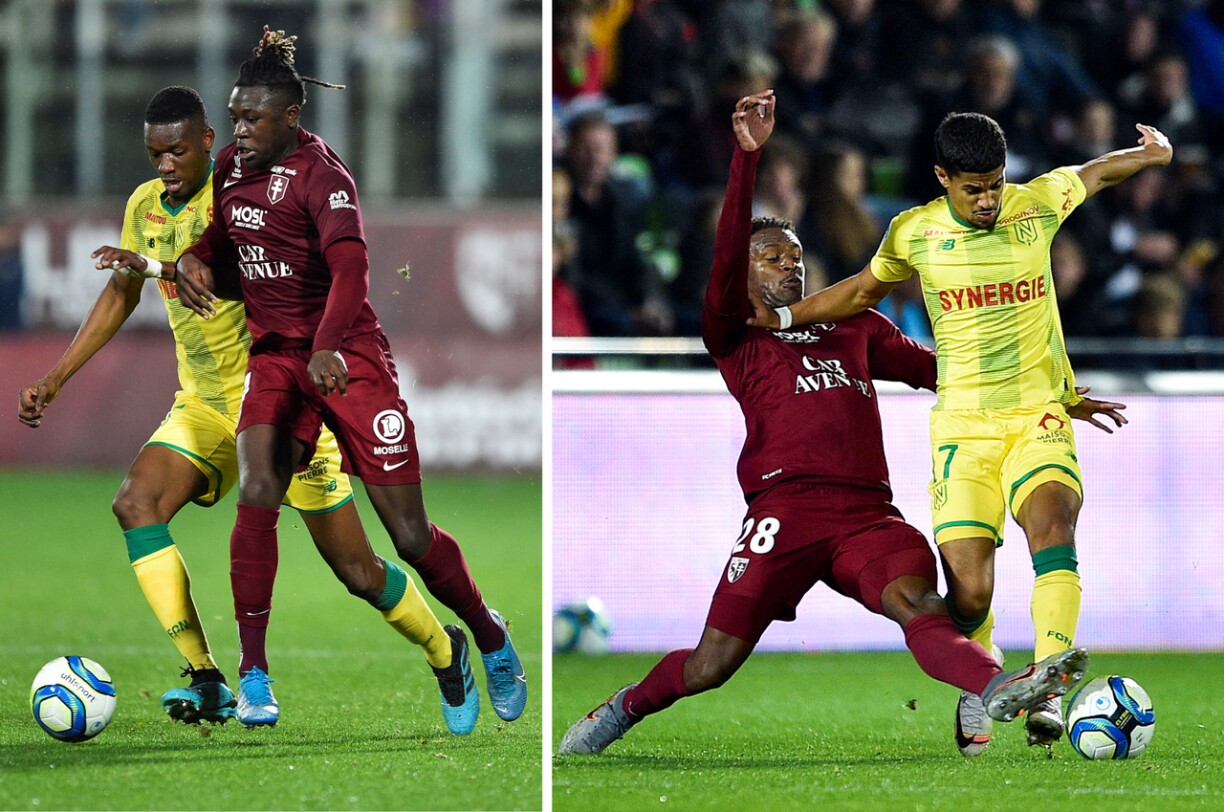 Kévin N'Doram (à gauche) et Manuel Cabit ont été impliqués dans un grave accident de la route, dimanche dernier, près de Reims.