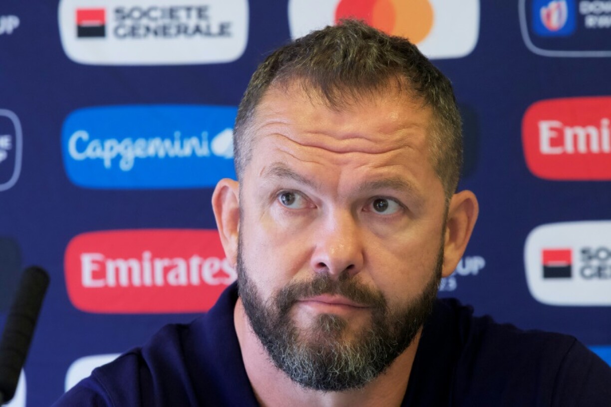 Andy Farrell, le sélectionneur anglais de l'équipe d'Irlande, le 2 septembre 2023 à Tours.