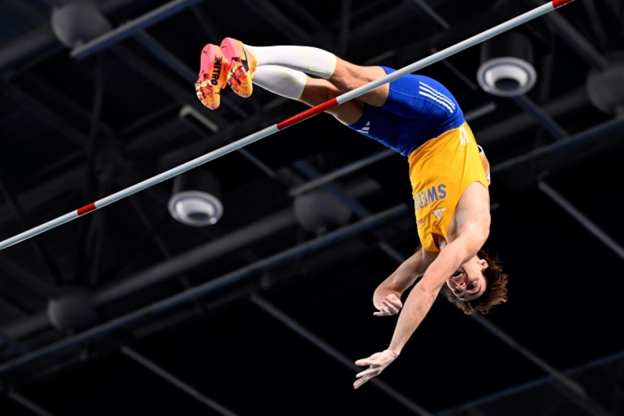 Sweden's Armand Duplantis competing at the World Athletics Indoor Championships in Nanjing in March