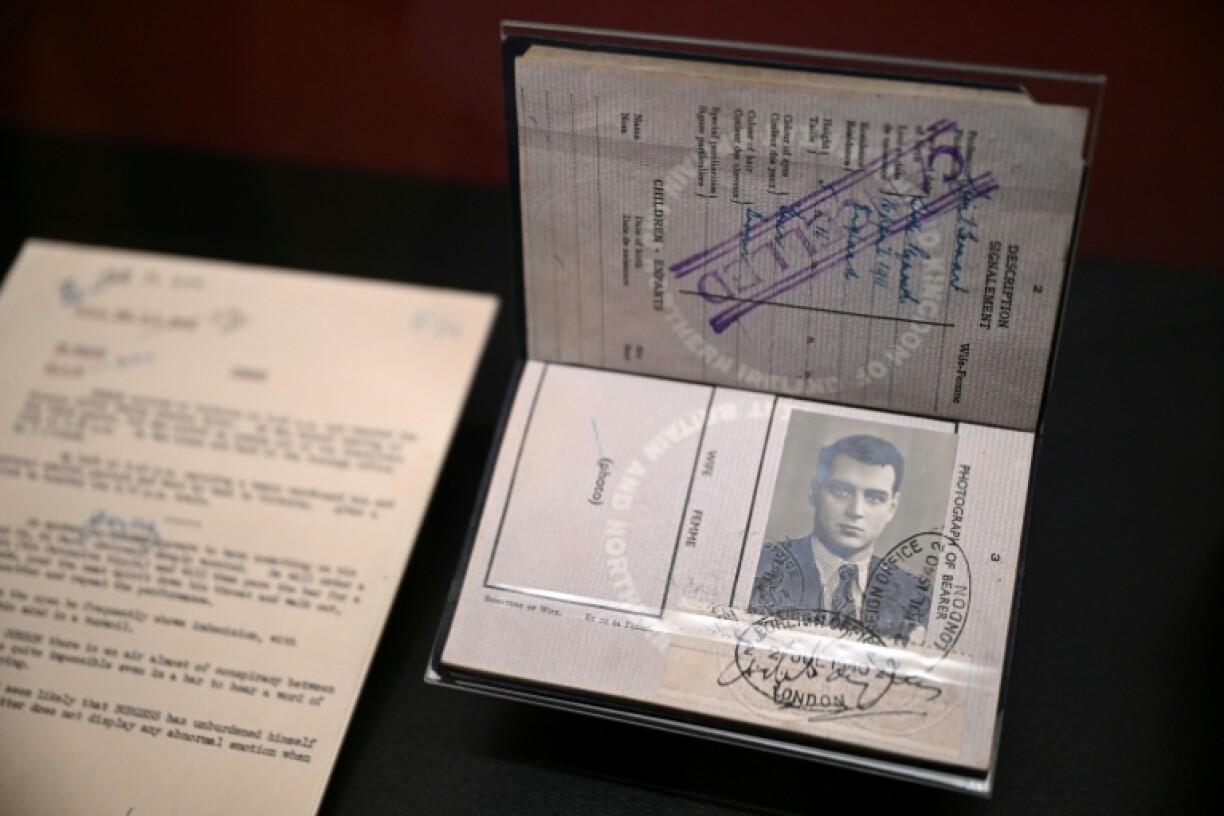 The exhibition includes the passport of double agent Guy Burgess