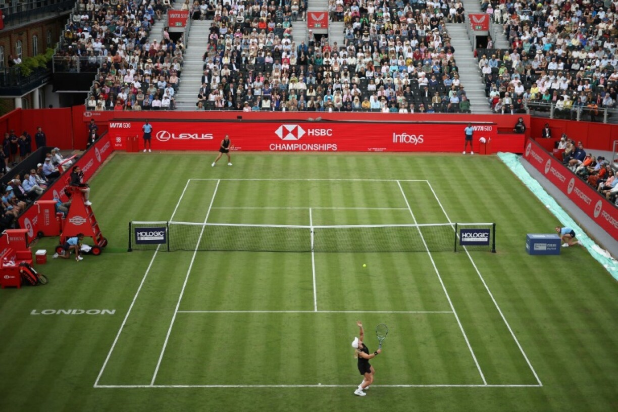 Women's tennis returned to Queen's Club for the first time in 52 years on Monday