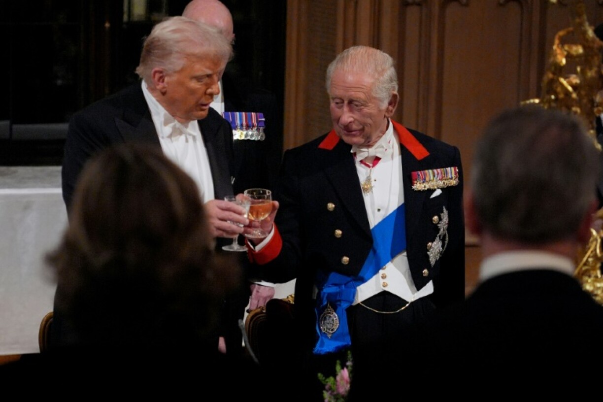 The royals laid on drinks that alluded to Trump's heritage