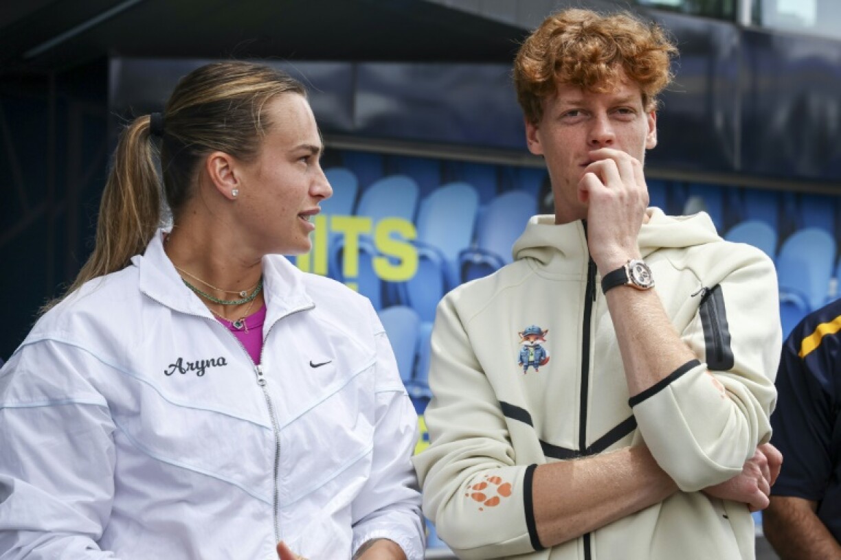 Aryna Sabalenka (L) and Jannik Sinner (R) are bidding to win back-to-back Australian Open titles