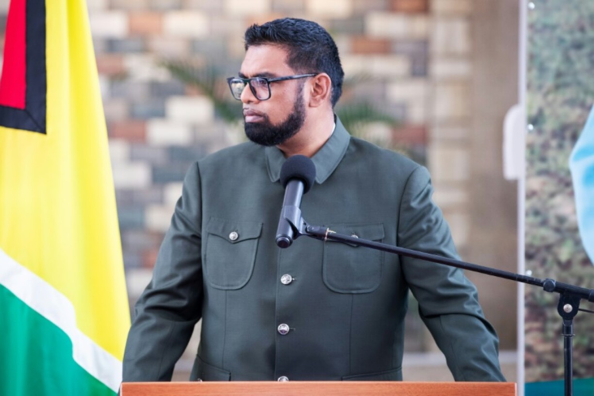 Guyana President Irfaan Ali has denounced what he said was a Venezuelan naval incursion into his country's exclusive waters, a denunciation seconded by US officials