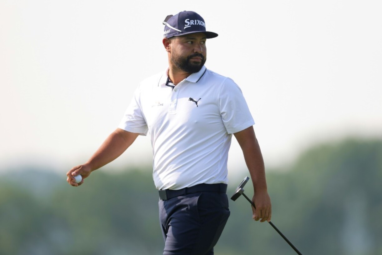 American J.J. Spaun fired a four-under par 66 to seize the first-round lead at the US Open at Oakmont