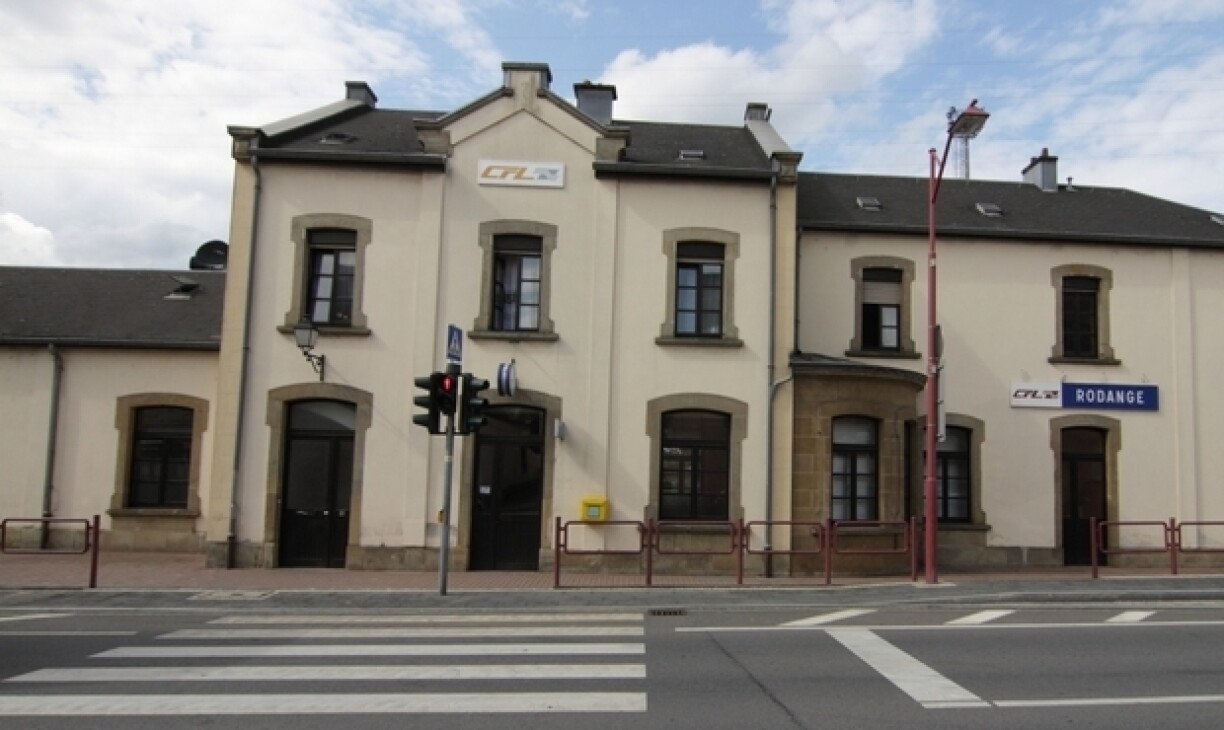 La gare de Rodange photographiée en 2018.