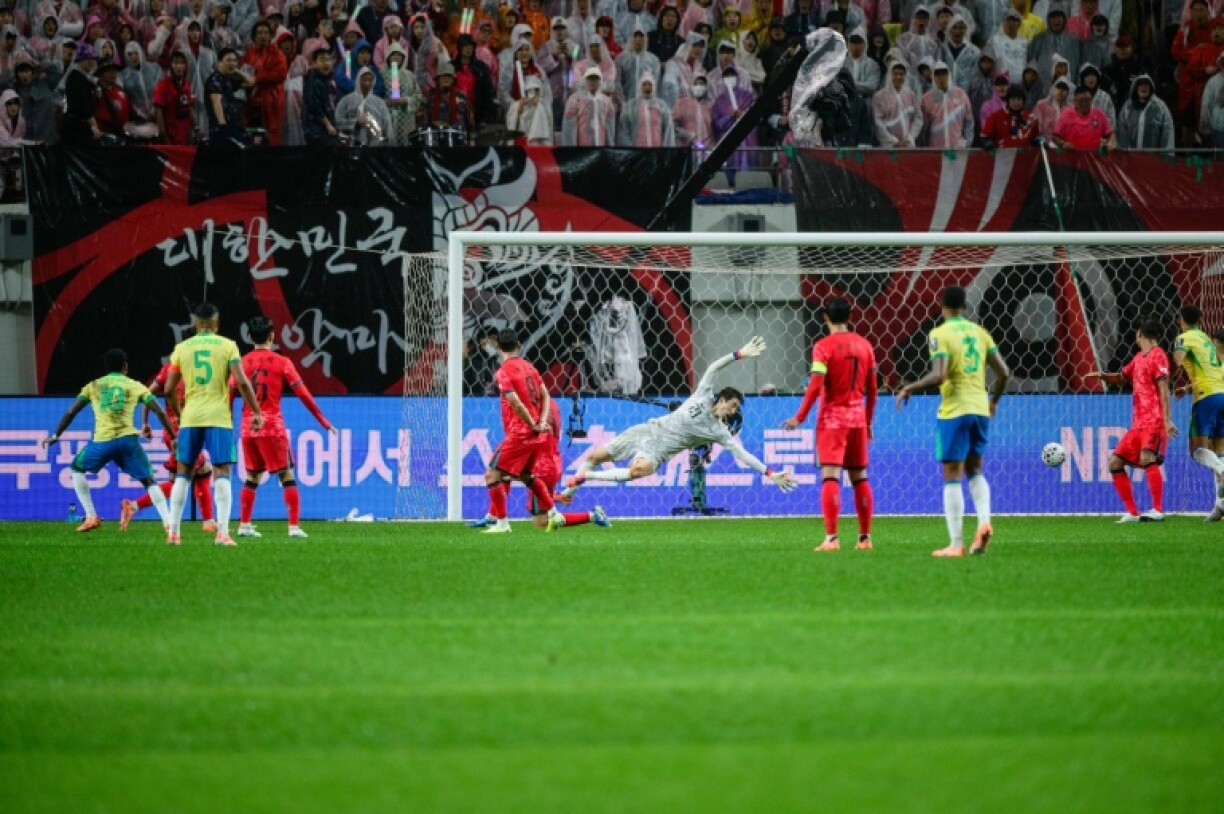 Brazil’s Rodrygo scores against South Korea in Seoul
