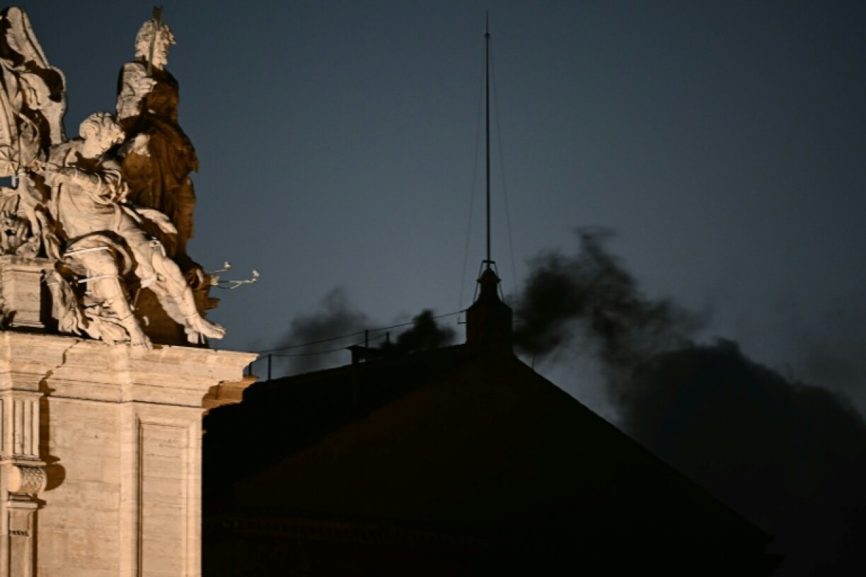 Cardinals failed to choose a new pope, as evidenced by the black smoke emerging from the Sistine Chapel chimney
