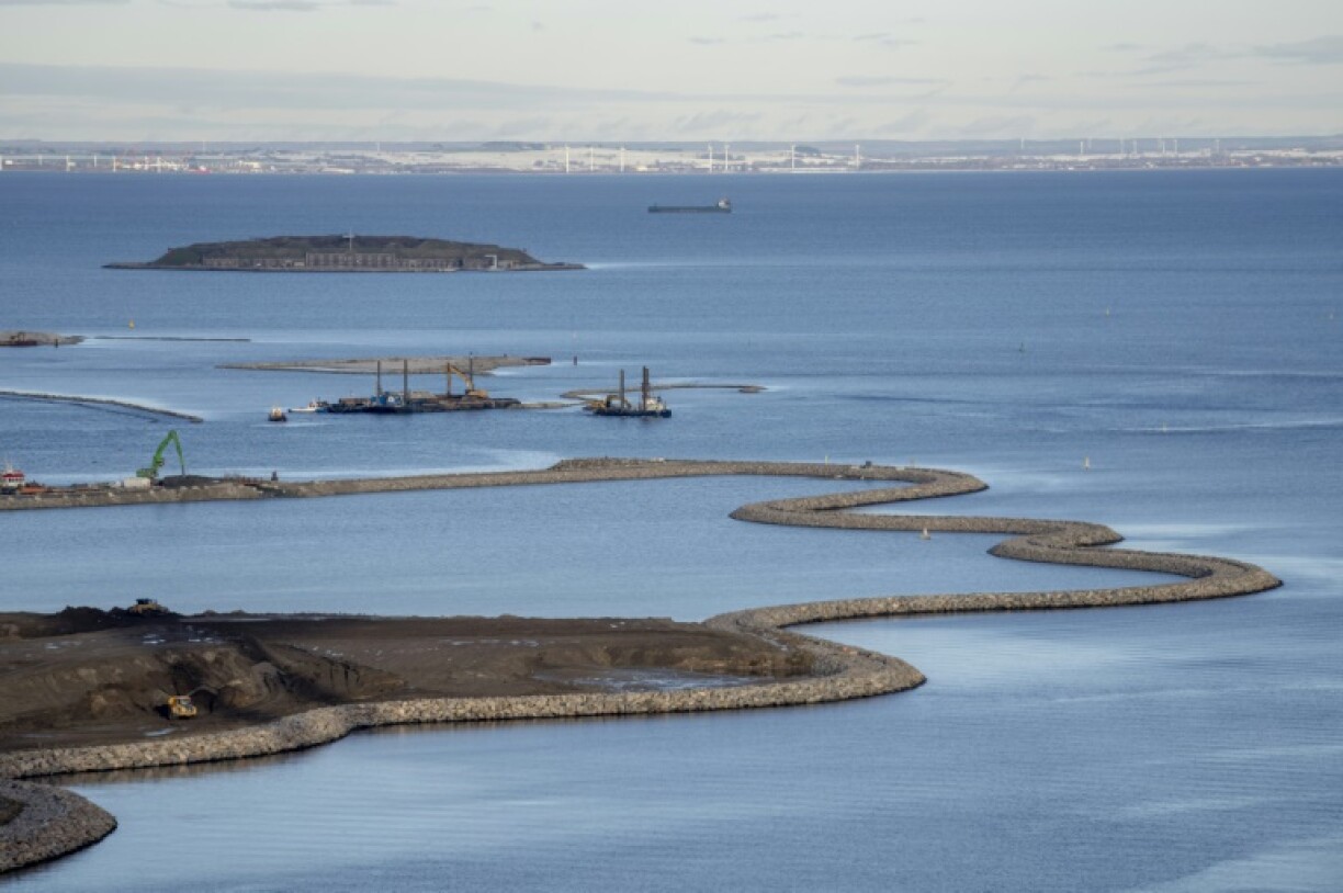 The Lynetteholmen artificial island is being built to save Copenhagen from rising water levels