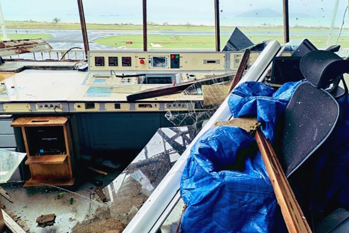 One of Mayotte's airports was severely damaged in the storm
