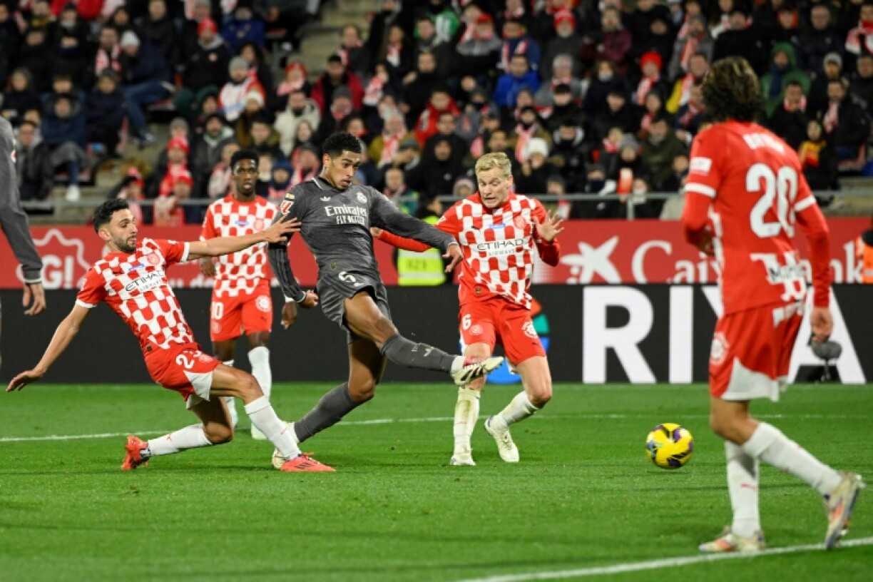Jude Bellingham scores Real Madrid's opening goal