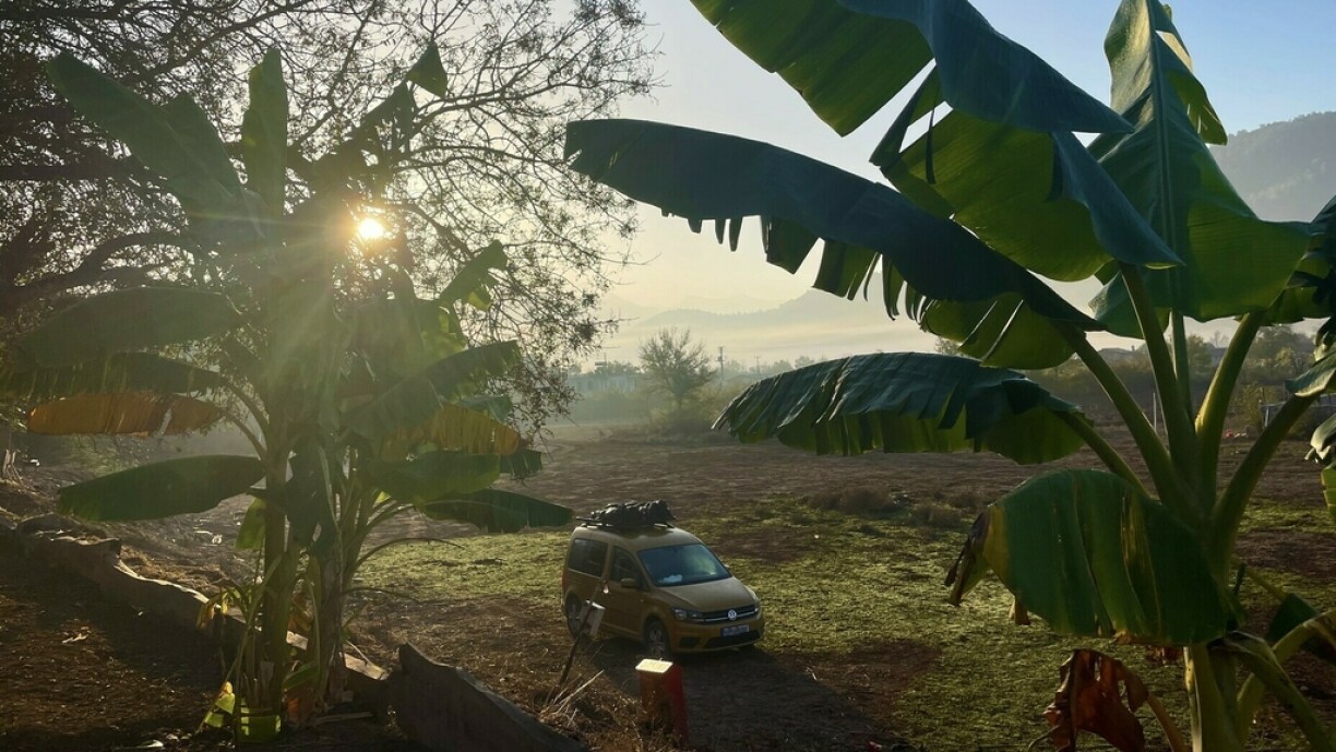 Seraphina, Imani's bright yellow car that is equipped with everything she needs to live comfortably.