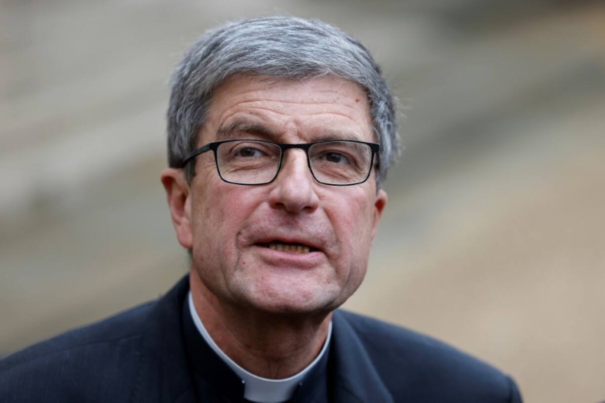 Le président de la Conférence des évêques de France, Eric de Moulins-Beaufort, le 13 novembre 2023, à Paris