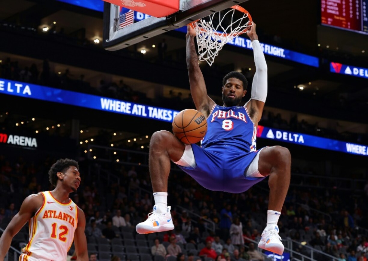 Phildelphia's Paul George underwent arthroscopic left knee surgery after suffering an injury during a workout