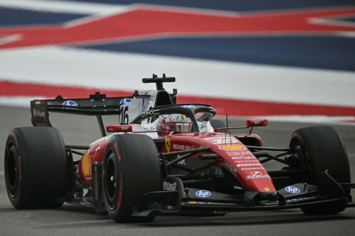 Ferrari's Charles Leclerc finished second in the US Grand Prix