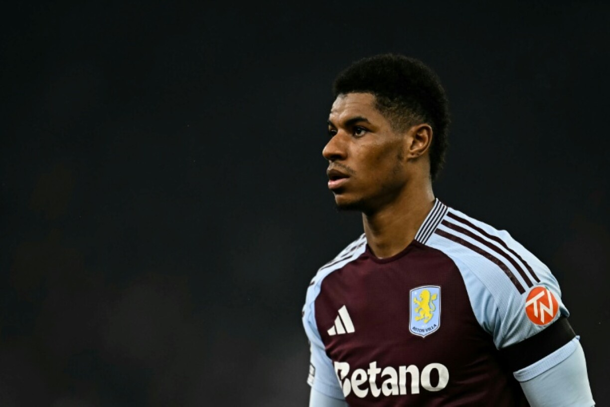 Marcus Rashford made his first Aston Villa start