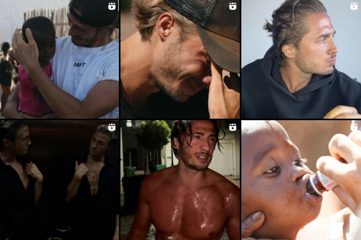 Sur son profil Instagram, Dylan Thiry affiche régulièrement ses actions en Afrique.