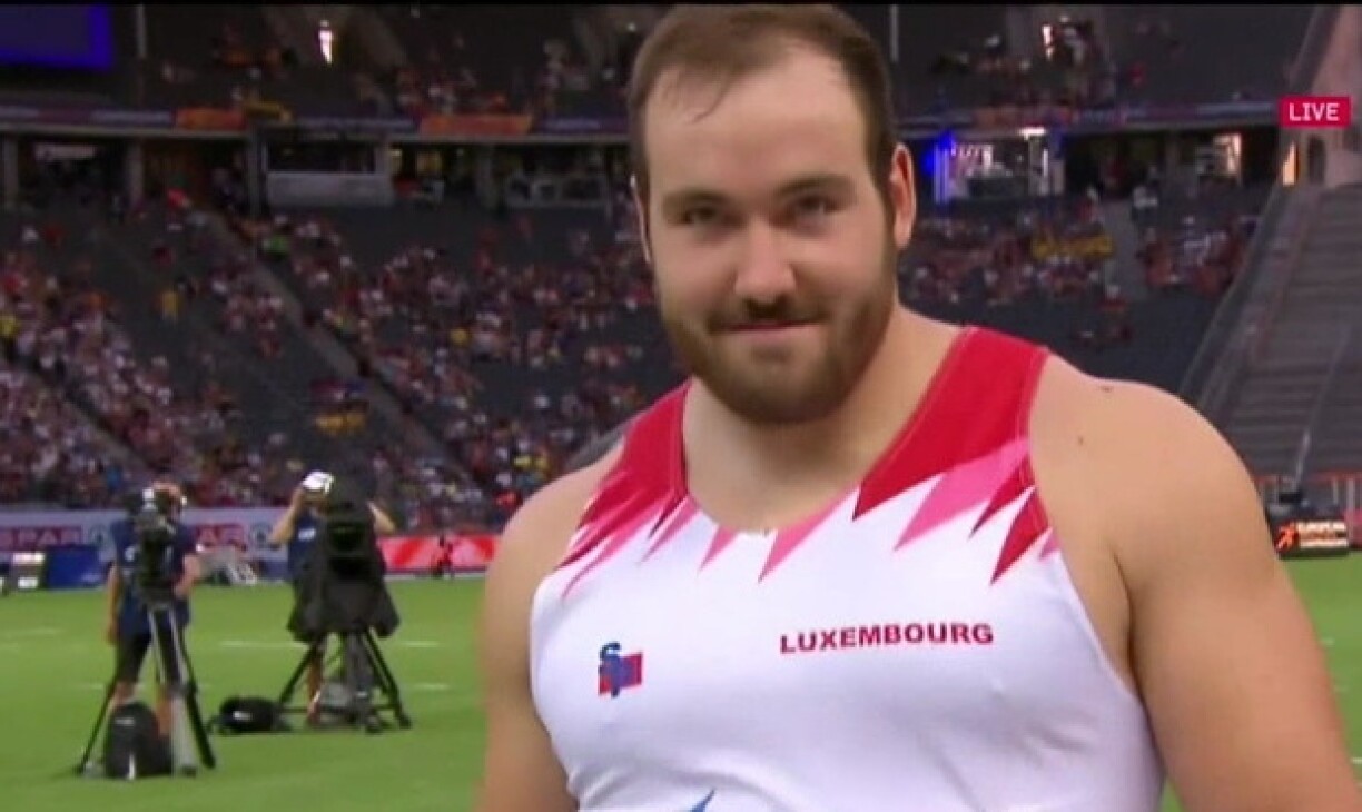 De Bob Bertemes, hei op der EM zu Berlin.