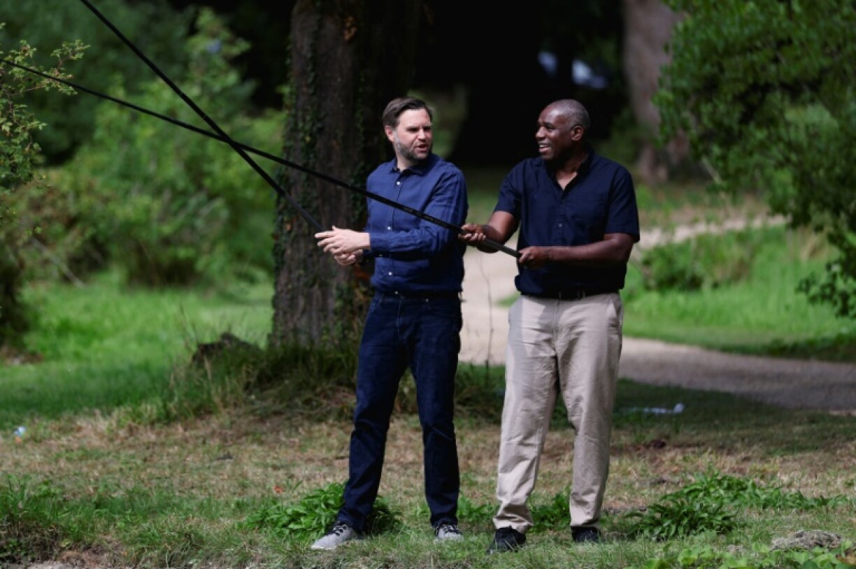 Lammy and Vance went fishing at Chevening House