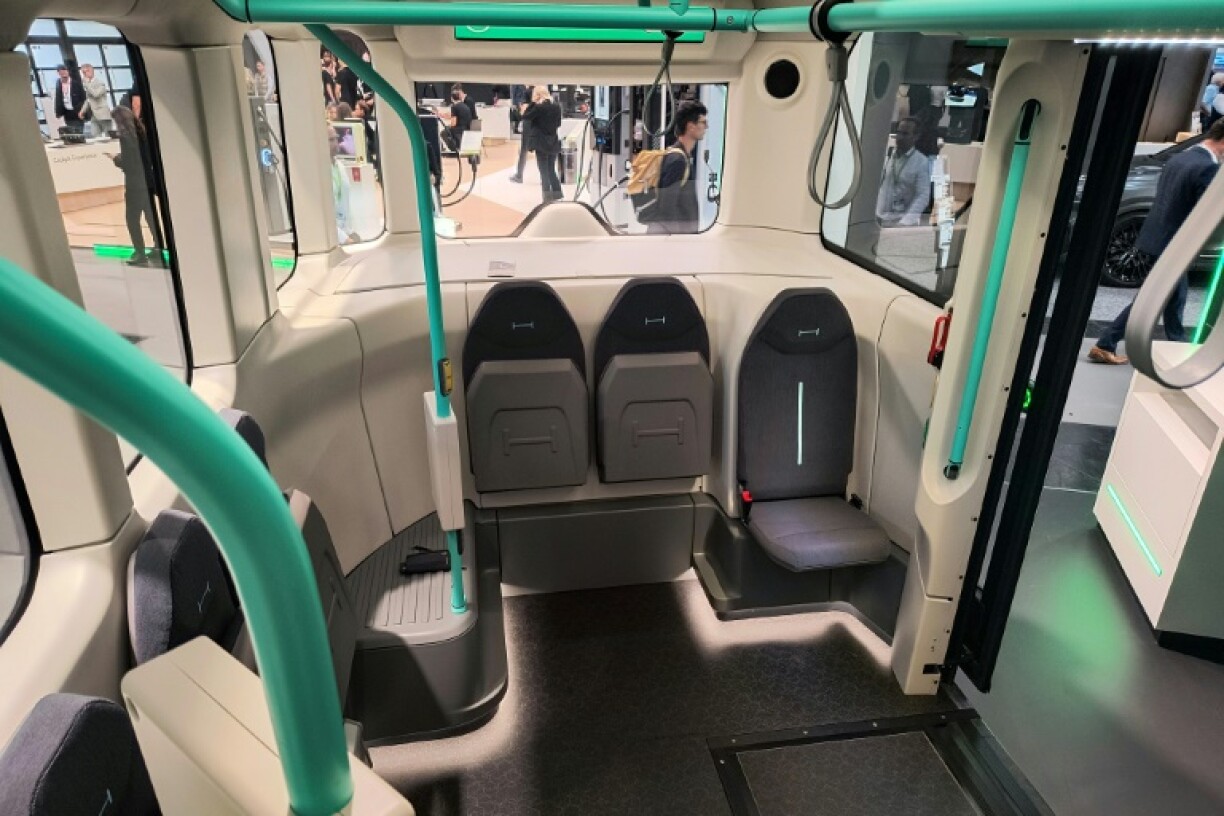 Germany's Holon was showcasing a small, self-driving electric bus