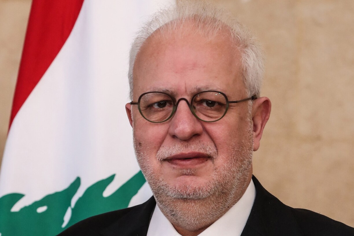 De libaneesesche Justizminsiter Adel Nassar