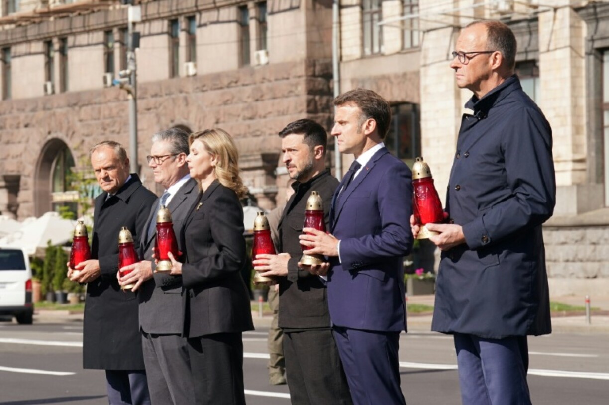 This was the the first time the leaders of the four European nations have made a joint trip to Ukraine
