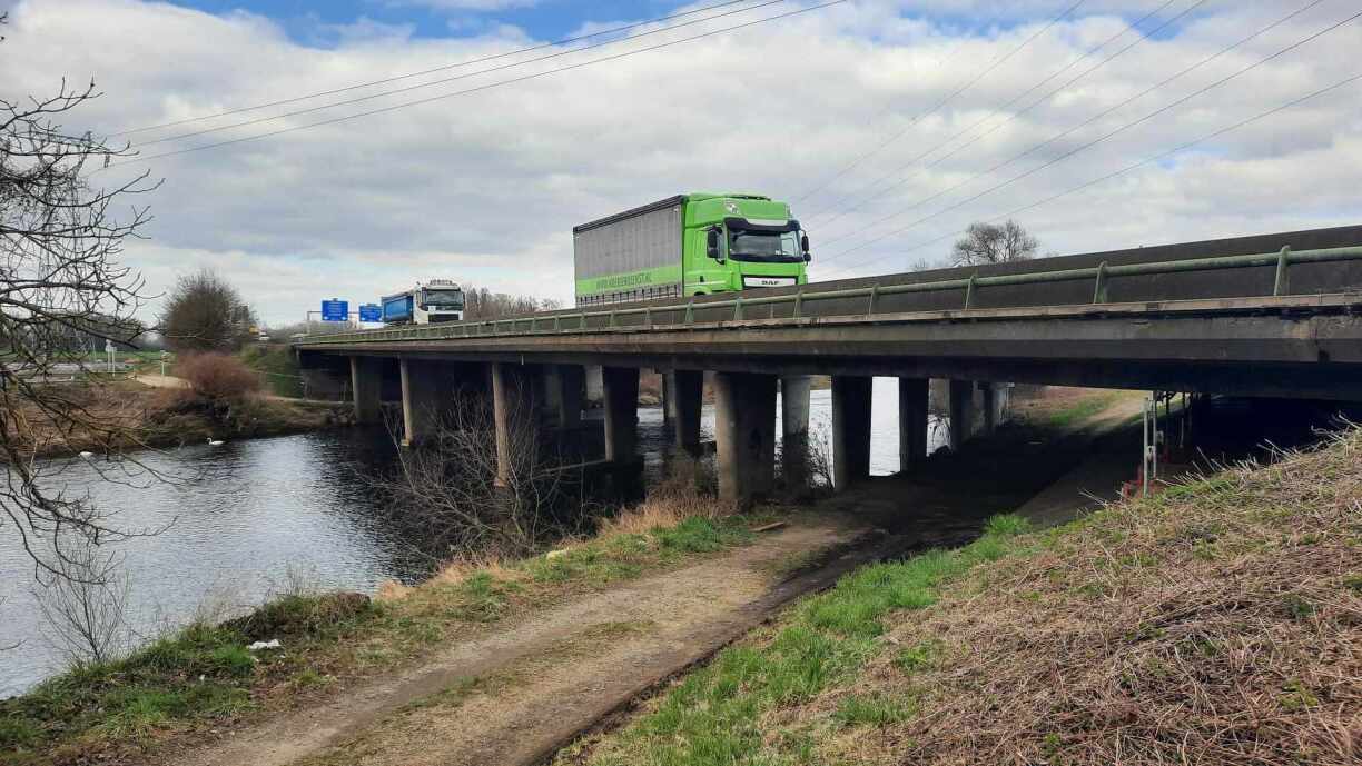 Ce pont de l'A31, situé juste avant le triangle de la Fensch et enjambant l'Orne, va être en travaux durant plusieurs mois.