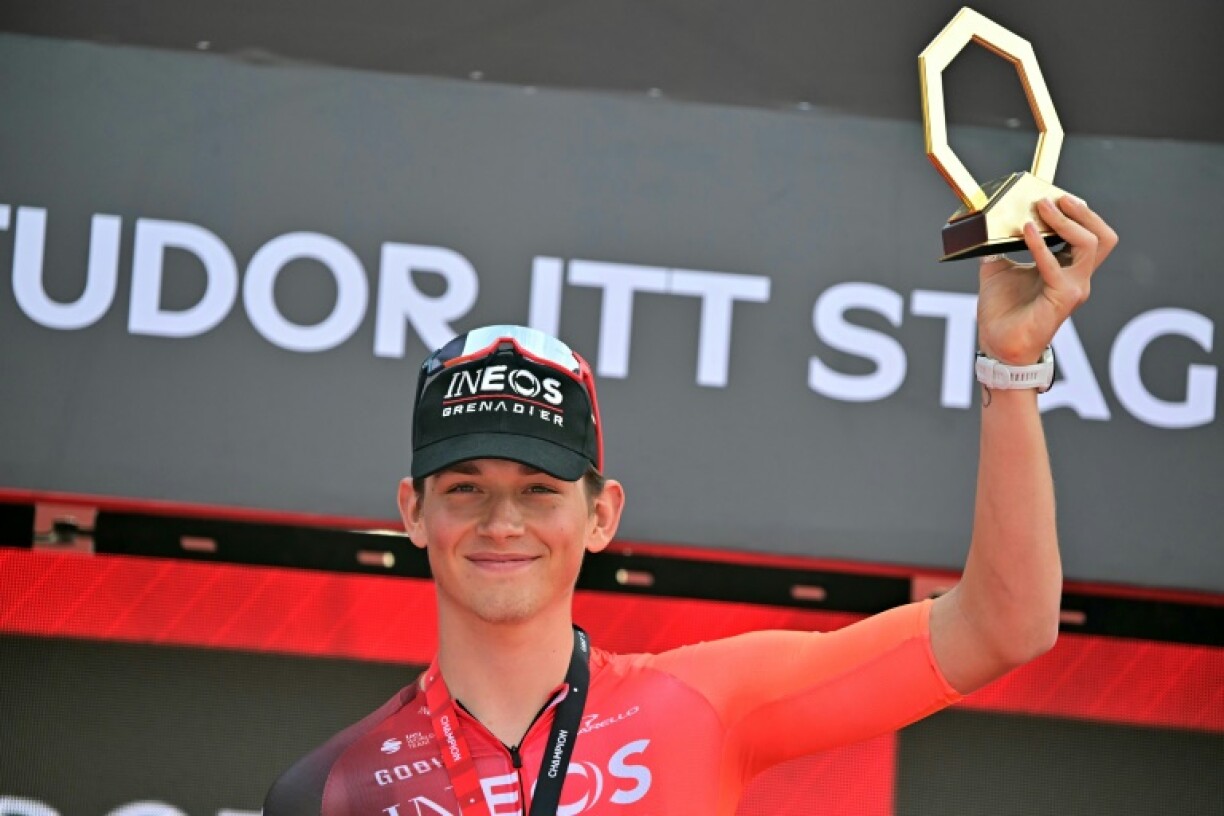 Josh Tarling just missed out on the medals in the Paris Olympics time trial