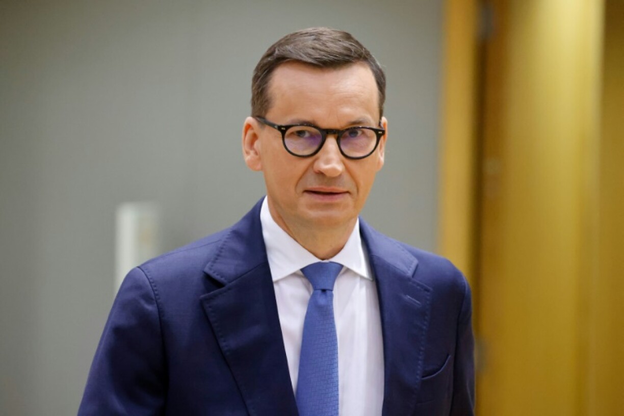 Le Premier ministre polonais Mateusz Morawiecki au sommet du Conseil européen, à Bruxelles, le 29 juin 2023
