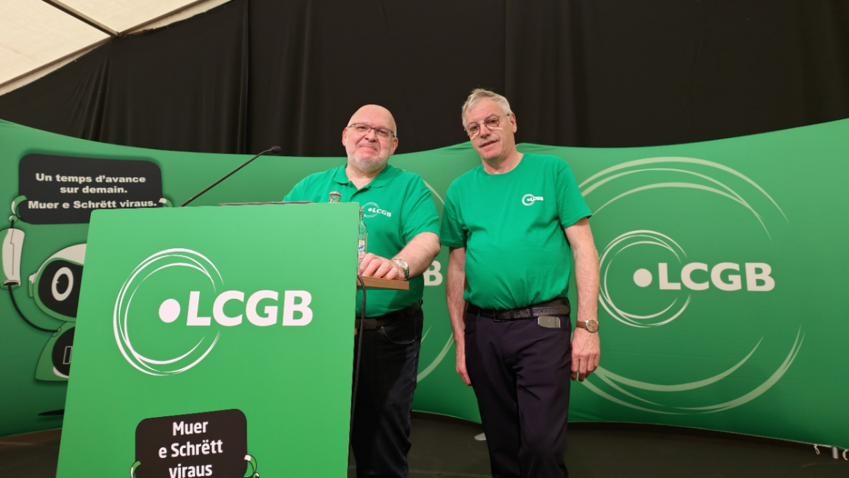 Foto vum 1. Mee-Fest vun der LCGB