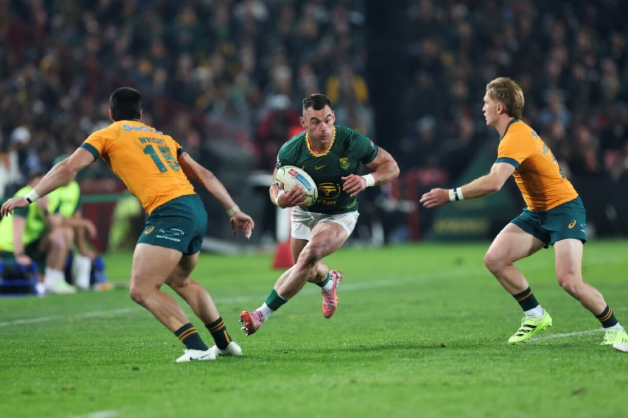 Centre Jesse Kriel (C) will captain South Africa in their second-round match against Australia