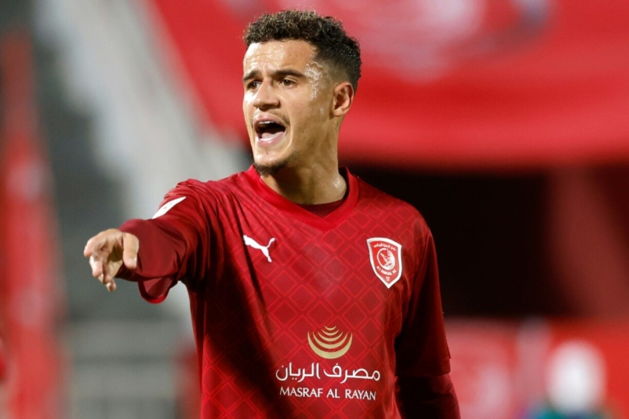 Le milieu offensif brésilien Philippe Coutinho avec Al-Duhail contre Persepolis en Ligue des champions asiatique, le 2 octobre 2023 à Doha