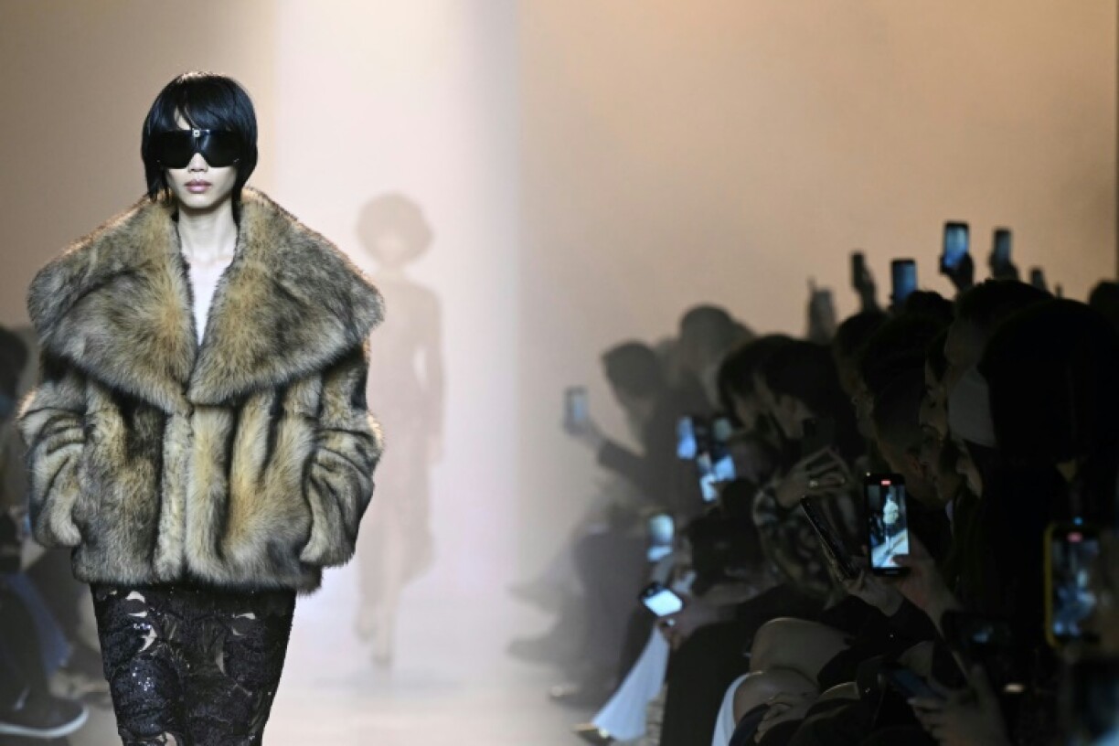 Lebanon-based Elie Saab's show highlighted the fake fur trend at Paris Fashion Week