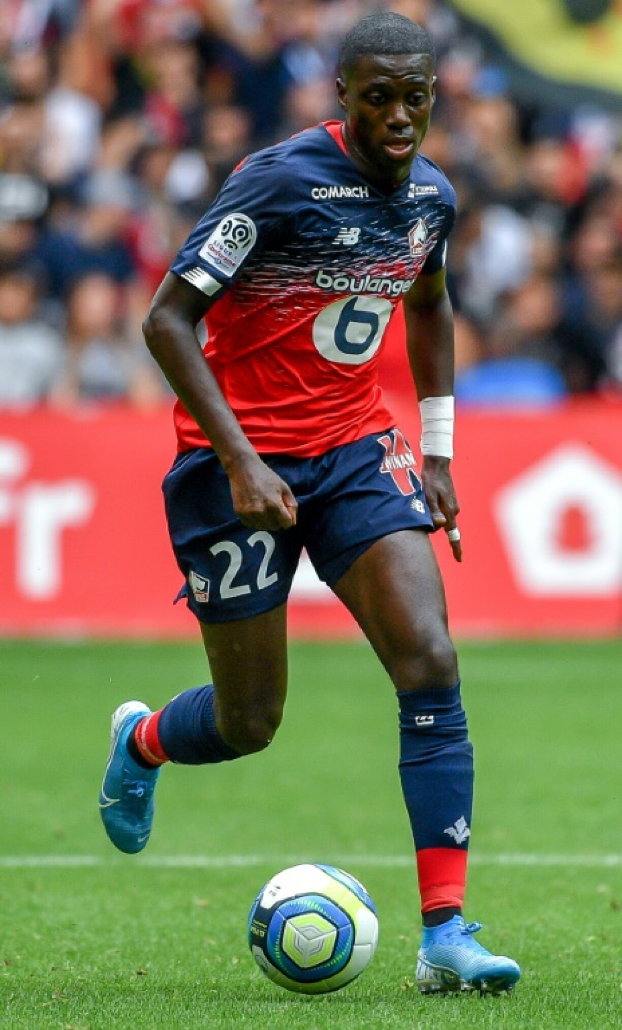 L'attaquant américain de Lille, Timothy Weah, lors du match de Ligue 1 à domicile face à Nantes, le 11 août 2019