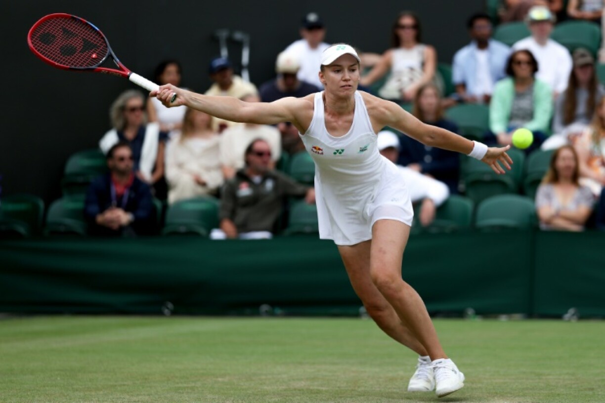 Former champion Elena Rybakina crashed out of Wimbledon on Saturday