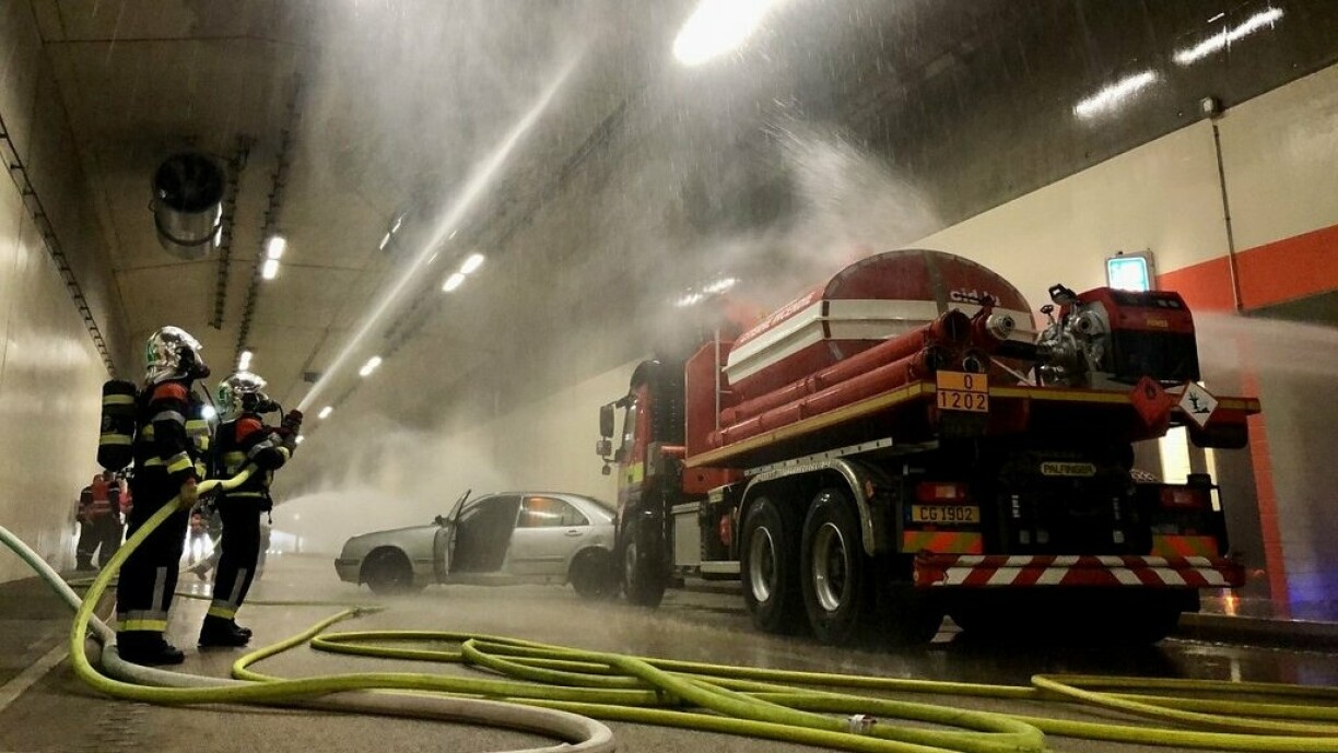 Impressioune vum Exercice am Tunnel Micheville aus dem Joer 2022.