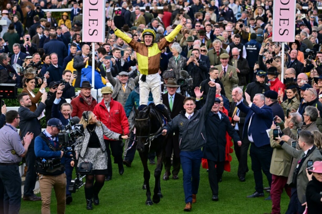The atmosphere at the Cheltenham Festival is like that of the Colosseum trainer Jamie Snowden told AFP