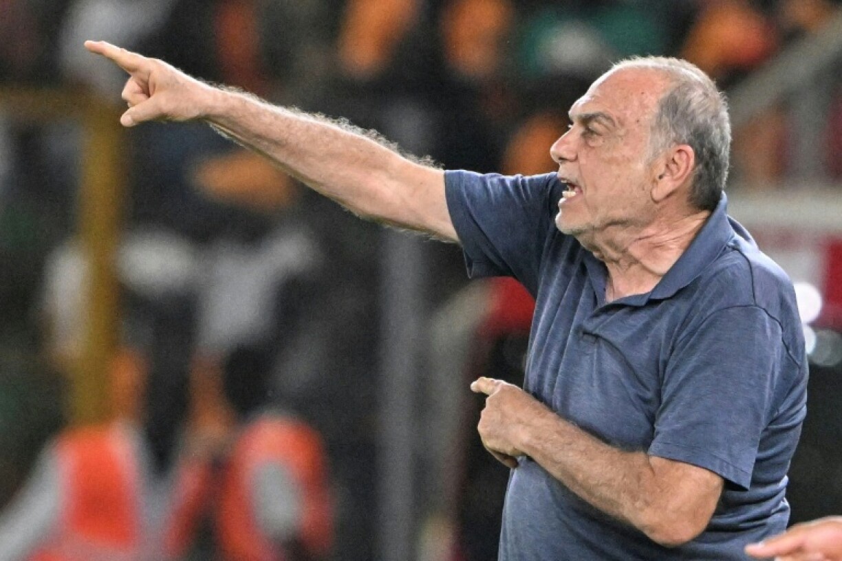 Avram Grant gestures during the 2024 Africa Cup of Nations in the Ivory Coast.