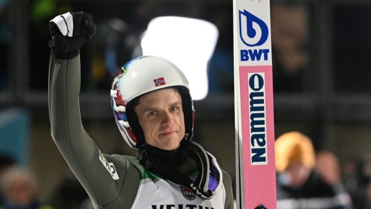 De Granerud no senger Victoire zu Oberstdorf.