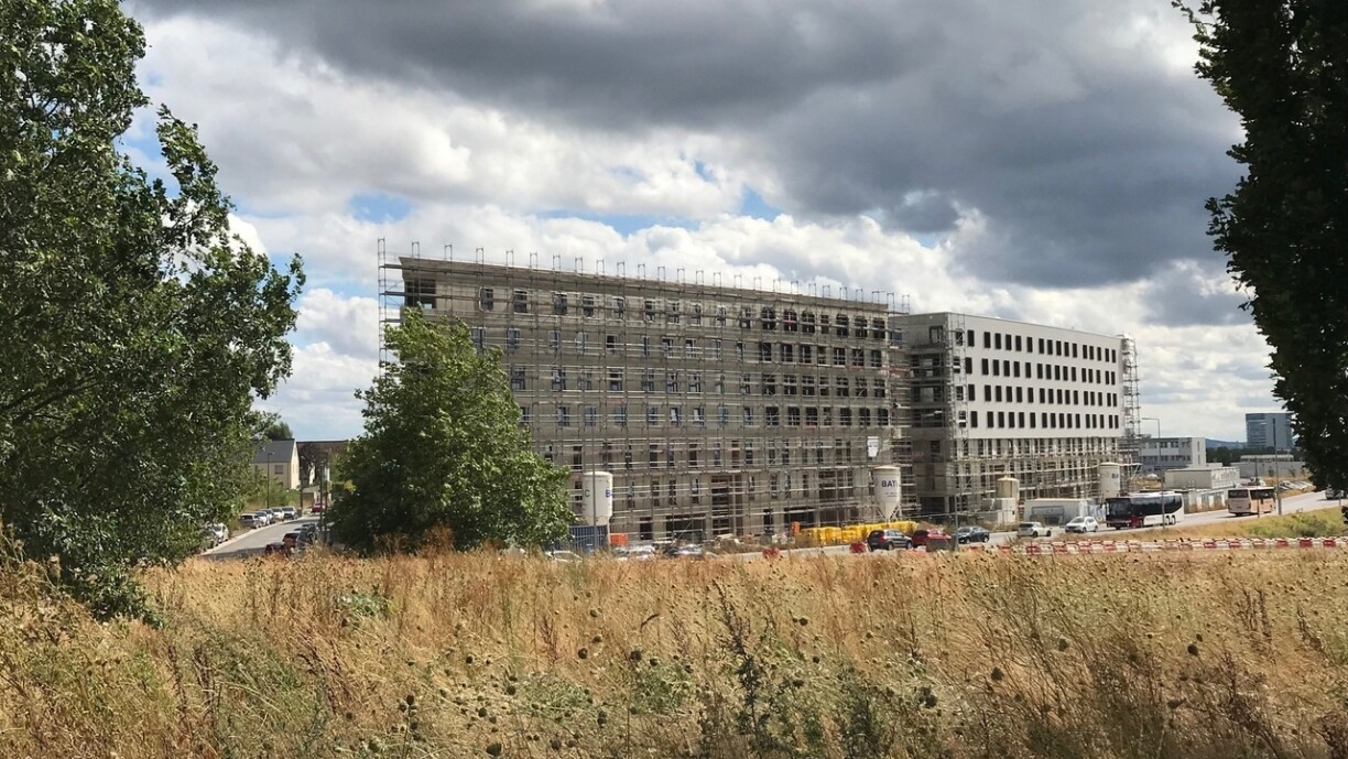 Archive image of a construction site in Kirchberg.