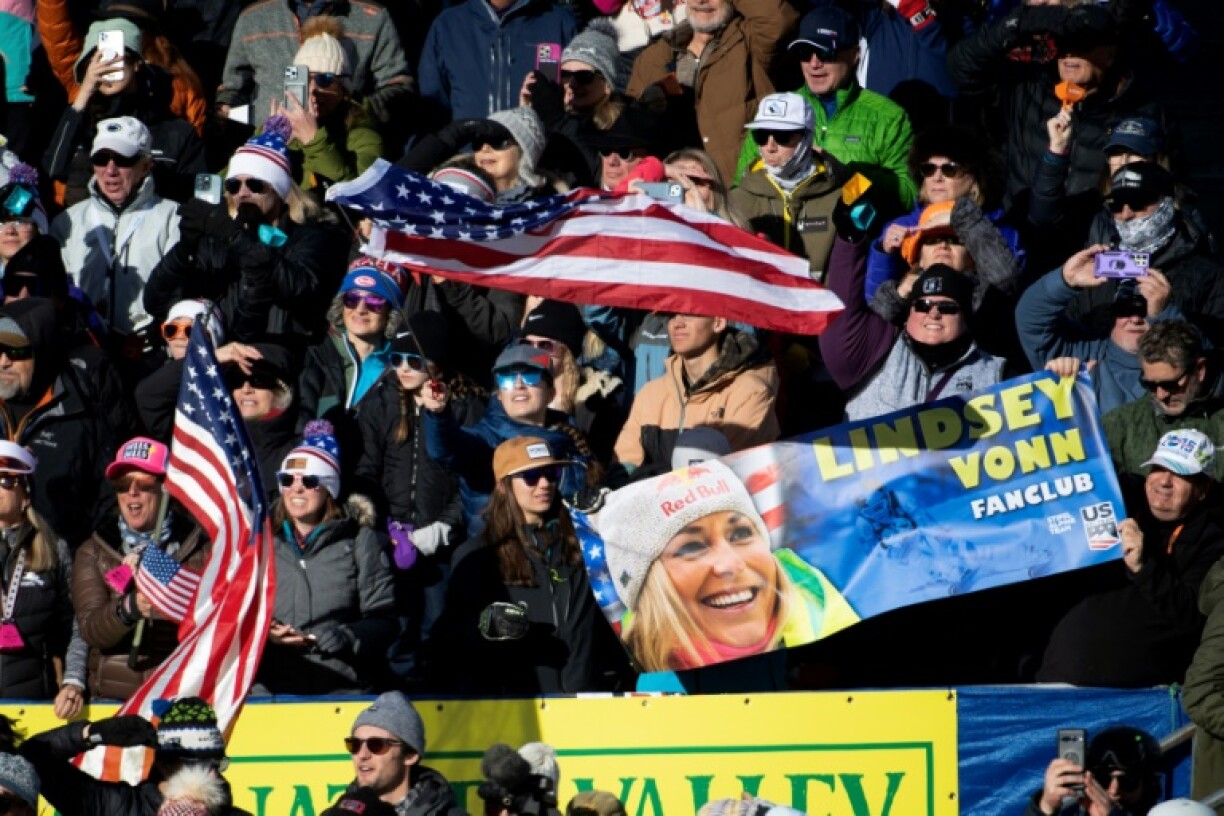 Vonn's fans were out in force at Beaver Creek