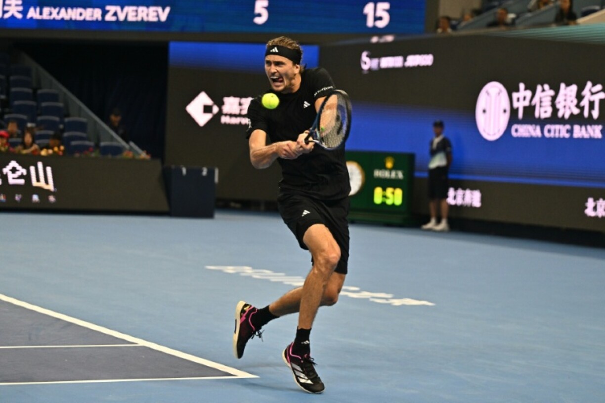 Alexander Zverev battled past Corentin Moutet in three sets